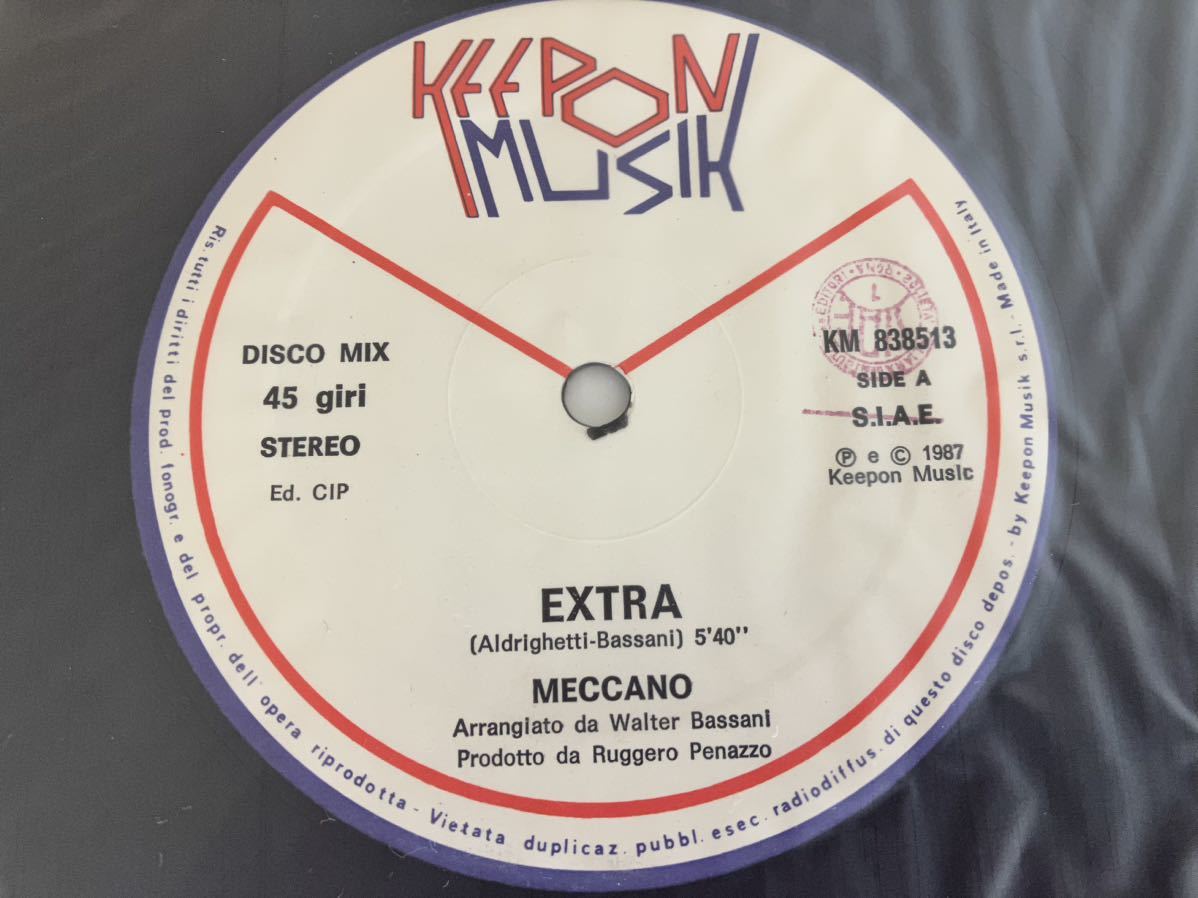 【伊盤】MECCANO / EXTRA/Girls Don't Cry Anymore 12inch KEEPON MUSIC ITALY KM838513 87年ITALO DISCO,メカーノ,イタロディスコ_画像1