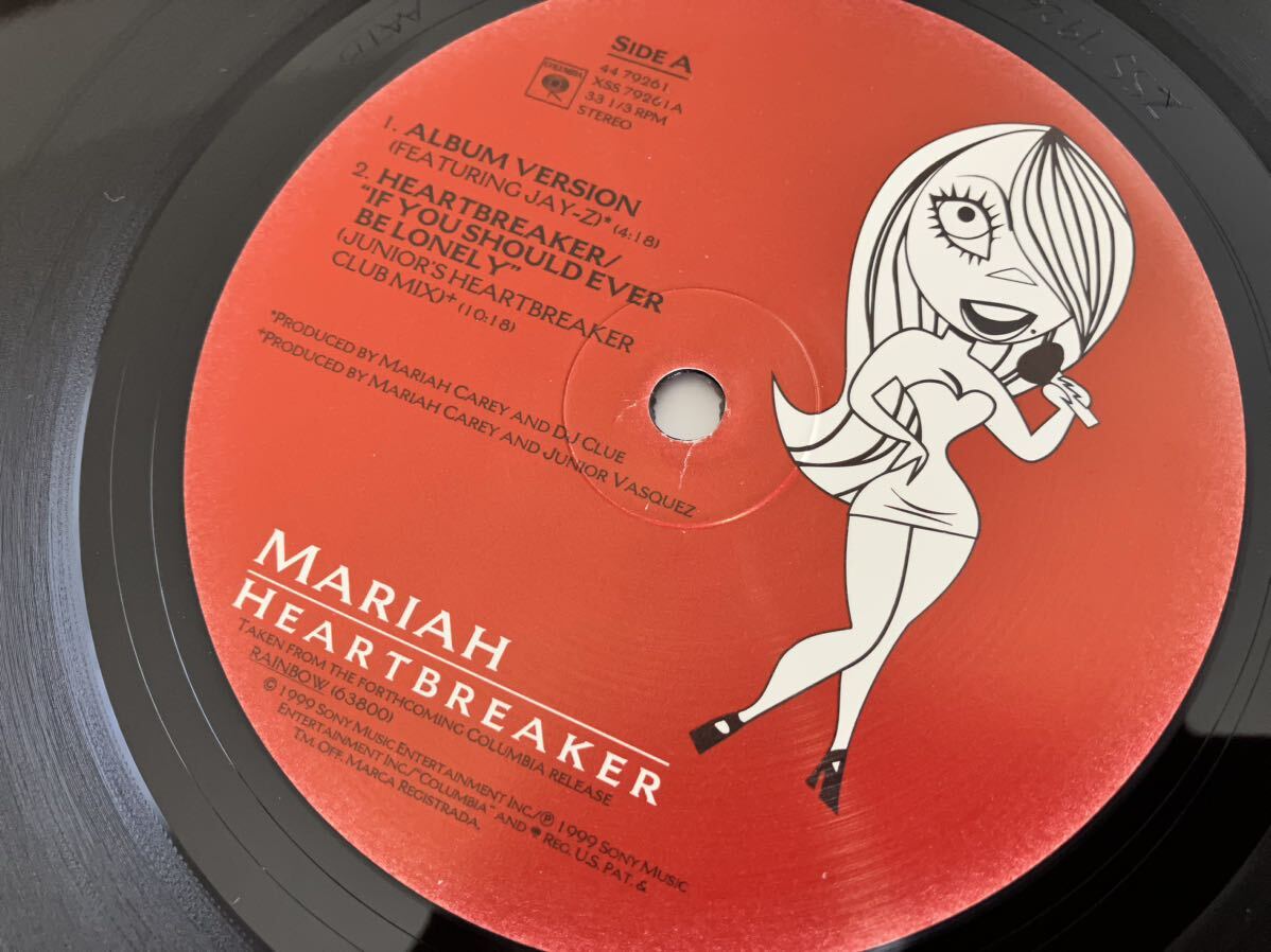 【美ジャケ良好品】Mariah Carey/ Heartbreaker(Album feat.Jay-Z,Junior Vasquez Mix,Remix feat.Da Brat&Missy Elliott) US Ori 44-79261_画像5