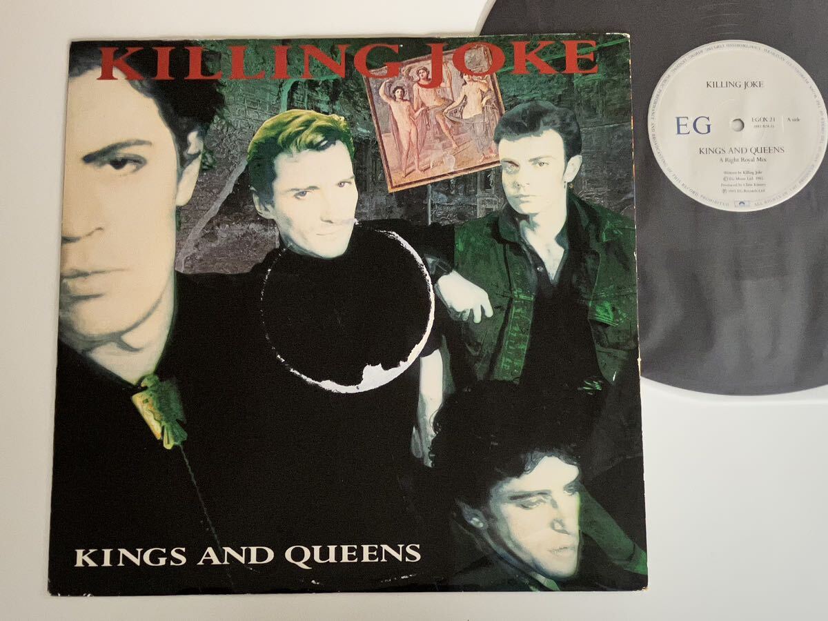 【UK Ori】KILLING JOKE / Kings And Queens(A Right Royal Mix,Original)/The Madding Growd(Re-Mix) E'G EGOX21 85年盤,キリングジョーク_画像1