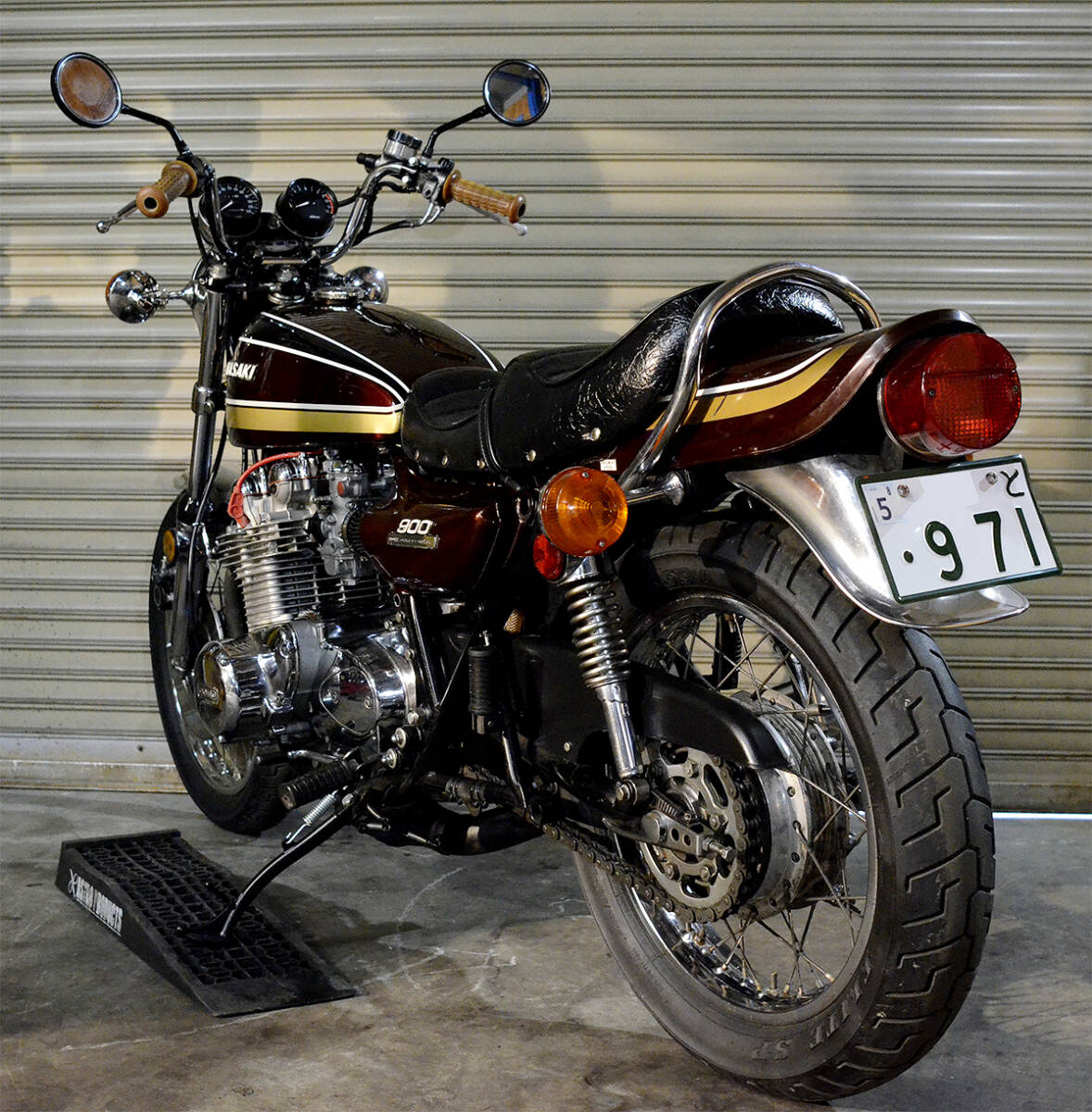 1975型 Kawasaki Z1B マルーン玉虫オリペン エンジン1195ccワイセコ 腰上フルOH済 PAMS特注パーツウオタニ使用 ツインプラグ VM33 全国納車の画像10