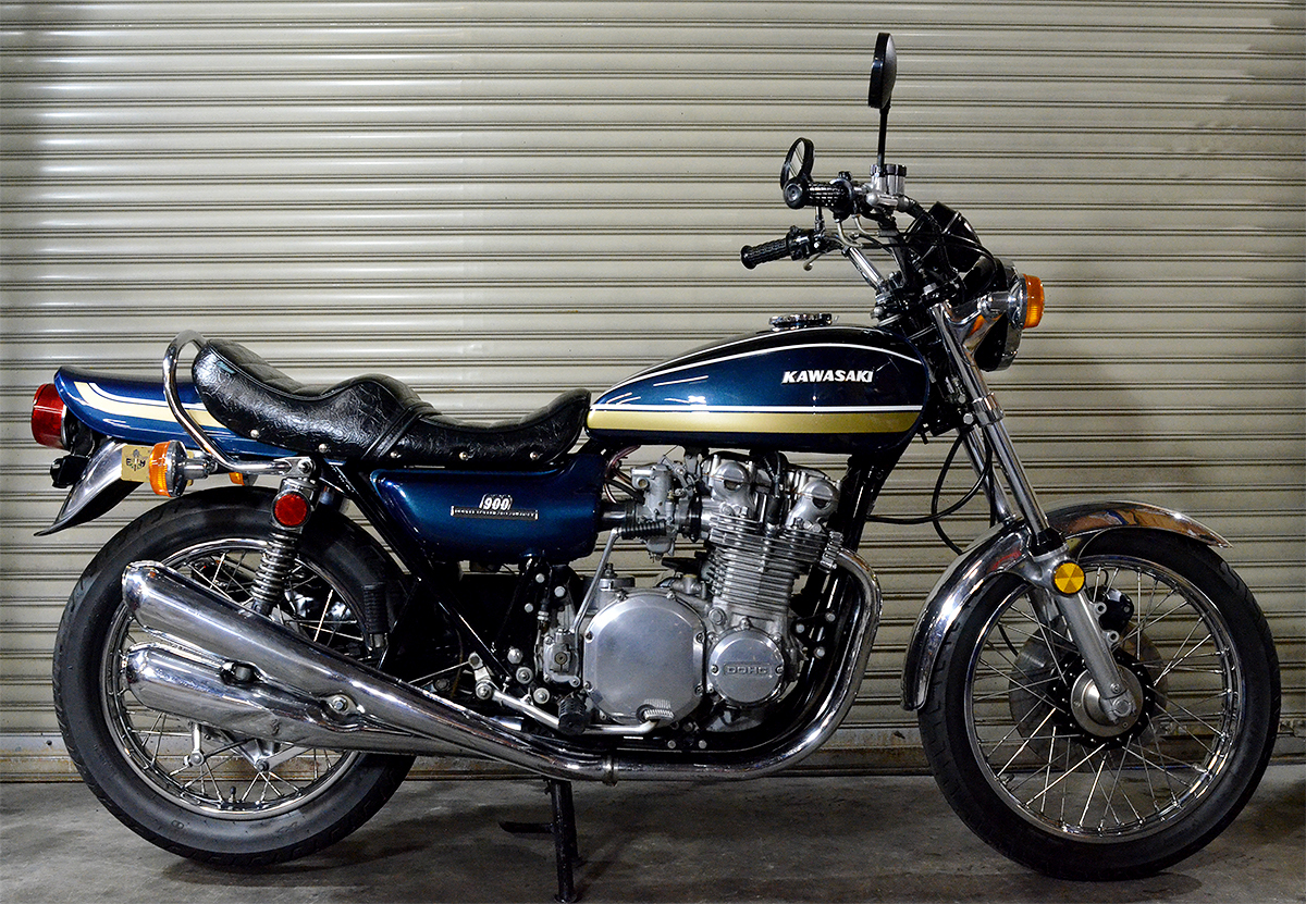 1975型 Kawasaki Z1B EU仕様 ノンレス極上 青玉虫ハイオリジナル 国内新規 3年車検取得後納車 Z1R Z Z1 Z1A Z1B Z2 KZ1000 KZ900 全国納車_画像2