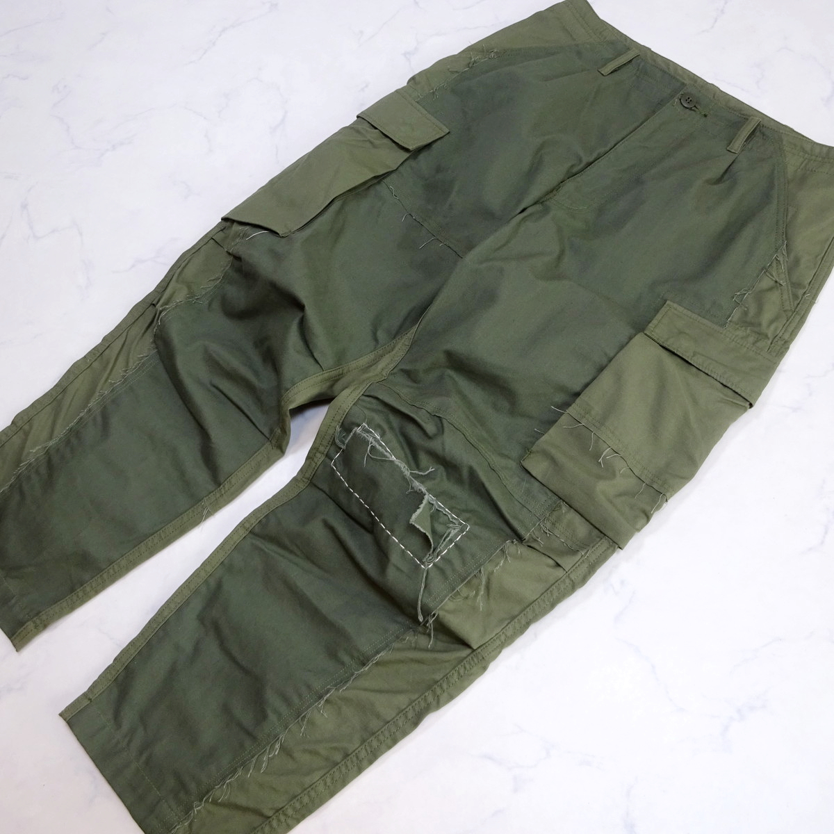 MADNESS Rip Stop Cargo Pants Size M 20SS-LP-MIL-JPT9-D001 マッドネス リップストップカーゴパンツ オリーブグリーン_画像1