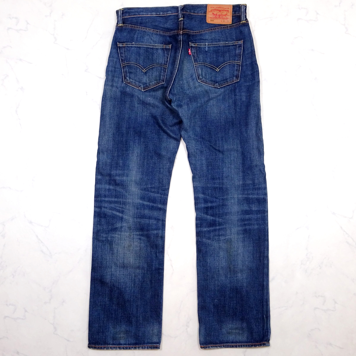 極美品 Levi's 501 DENIM JEANS リーバイス 501 ジーンズ ボタンフライ 裾チェーン W33 DENIM JEANS_画像5