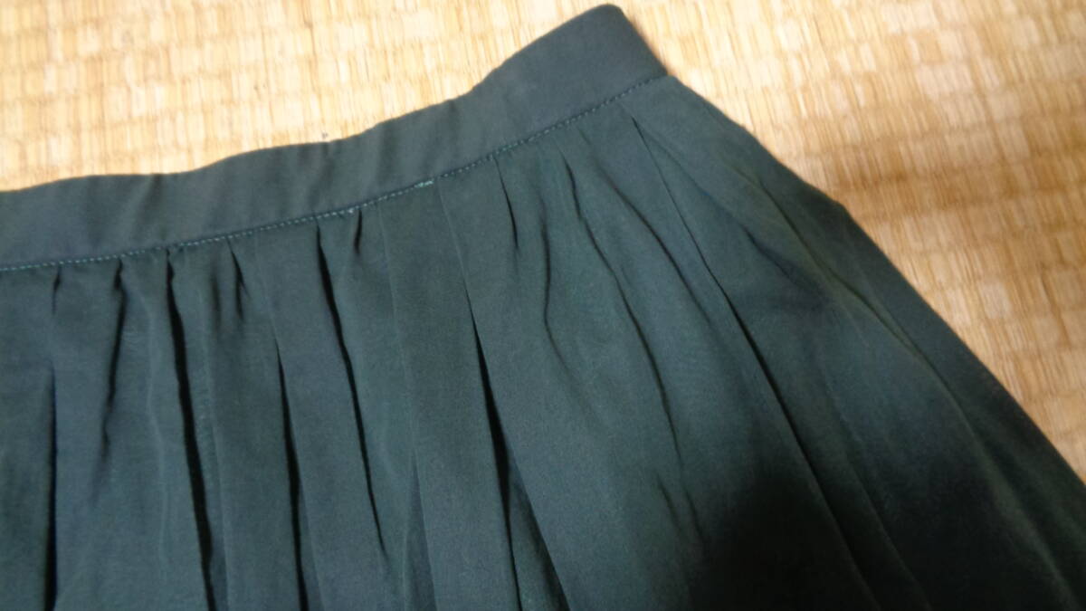 yangany ヤンガニー 綿100％ Wゴム付き ひざ丈スカート 日本製 36の画像5