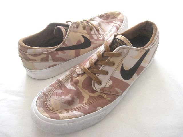 ナイキSBスニーカー ZOOM JANOSKI CNVS RM PRM/ズームジャノスキーキャンバス9/27.0 サンドカモフラージュ ステファンジャノスキー_画像1