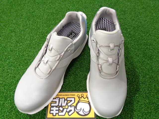 GK春日井■【レディースシューズ】 659 フットジョイ FJ 98128J GY★BL 23.5cm レディース ★シューズ★新品★フットジョイ★