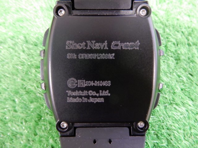 GK栄三越■ 710 【値下げ】【USED】Shot Navi◆Crest◆ブラック◆GPSナビ◆腕時計型◆ショットナビ◆クレスト◆お買い得◆おすすめの画像3