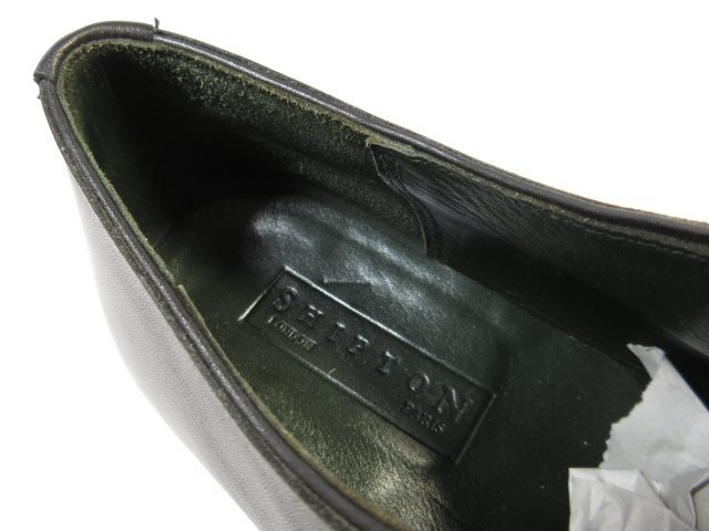 超美品【SHIPTON シプトン】英国製 RUSHDEN ホールカット レザー ドレスシューズ 紳士靴 (メンズ) size7.5D ブラック■30MZA4796■_画像7