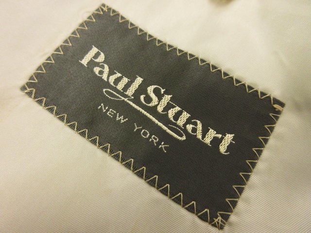 美品 【Paul Stuart ポールスチュアート】 ウール 濃紺 シングル2ボタン スーツ (メンズ) sizeA7 ネイビー ストライプ柄 ■28RMS7987■_画像10