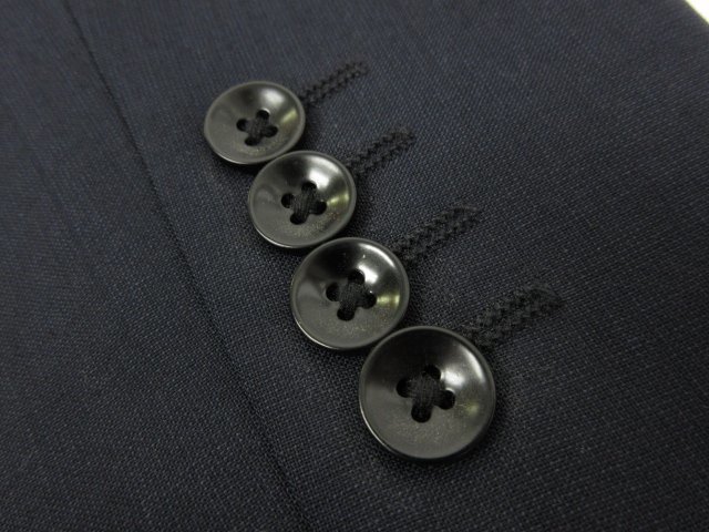 超美品 【スーツセレクト SUIT SELECT】 シングル2ボタン スーツ (メンズ) sizeY4 ネイビー系 無地 BLS1850 ■28RMS8014■_画像6