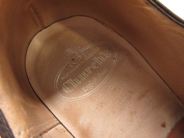 【チャーチ Church’s】 コンサル CONSUL キャップトゥ ドレスシューズ 紳士靴 (メンズ) size85F ブラウン系 ■15MZA4860■の画像9