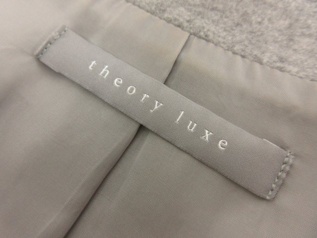  super-beauty goods [theory luxe theory ryuks]03-8309625-025-032 wool Chesterfield coat ( lady's ) size32 gray series #17LW1438#