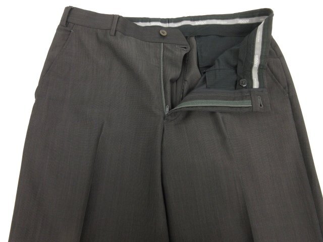 【アルマーニコレツィオーニ ARMANI COLLEZIONI】 2ボタン スーツ (メンズ) size52R/DROP-S グレー系 織柄 イタリア製 ■27RMS8110_画像3