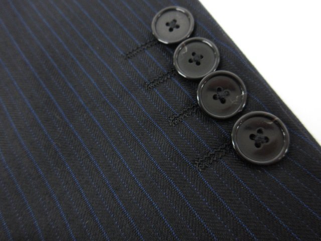 HH очень красивый товар [ Barneys New York ]kano Nico SUPER110\'s 2 кнопка темно синий костюм ( мужской ) size50 темно-синий серия полоса #27RMS8184