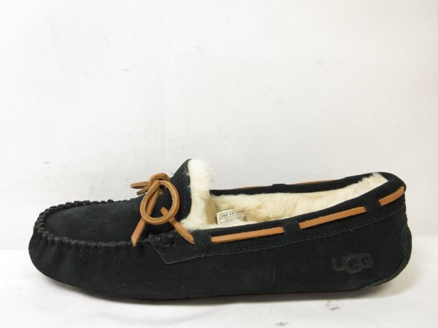 未使用品 【アグ UGG】 1107949 ダコタ DAKOTA スエードレザー スリッポン 婦人靴 (レディース) size25 ブラック ■30LZ4464■_画像6