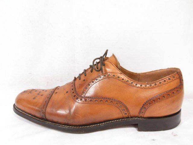 【ジョセフチーニー JOSEPH CHEANEY&SONS】 レザー パンチング ドレスシューズ 紳士靴 (メンズ) ライトブラウン系 ■MZA4935■_画像7