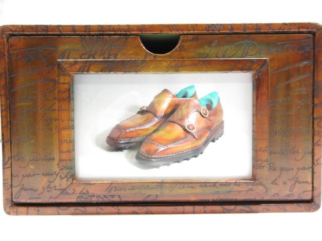  super rare!! [ Berluti Berluti] feeling of luxury eminent!!kali graph .-pa tea nbi spoke exclusive use shoes box box Brown #3HT2639#