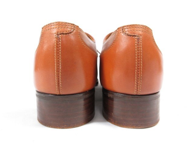 極美品 【ジョンロブ パリロブ JOHN LOBB】 ビスポーク 外羽根 コンビレザー シューズ 靴 (メンズ) size25.5～26相当 ブラウン■30HT2636■_画像8