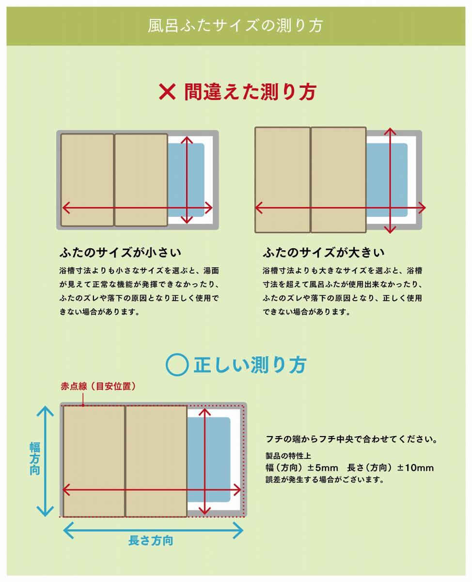 M14 ミエ産業 風呂ふた 組合せ式 Ag抗菌 680x1370mm リバーシブル ブルー・アイボリー_画像4