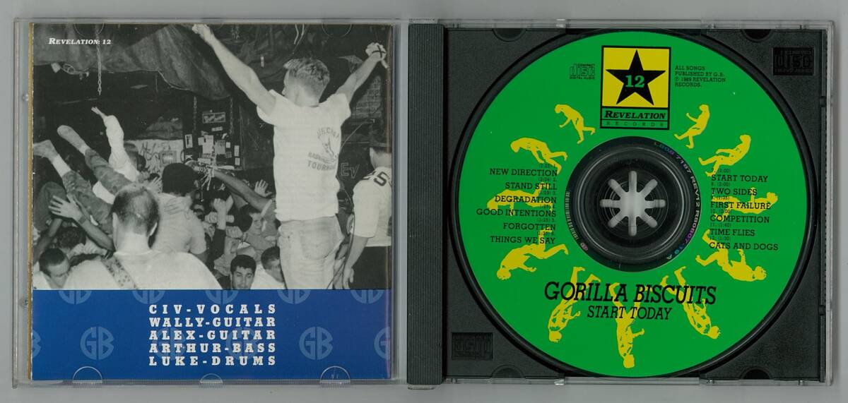 Gorilla Biscuits ／ Start Today　輸入盤ＣＤ　　検～ SxE agnostic front S.O.D cro mags warzone accused misfits D.R.I _画像3