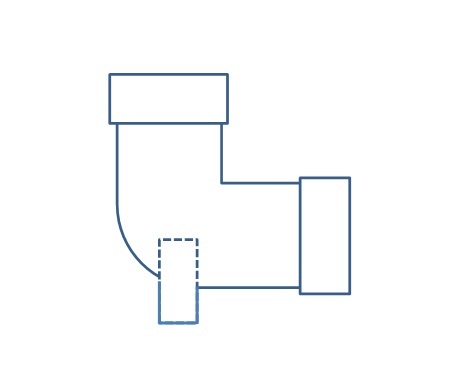 オーバーフロー水槽加工・配管用 ピストルパーツ 塩ビ50-16A Lボタイプ  大型水槽配管に♪ 未使用品の画像5