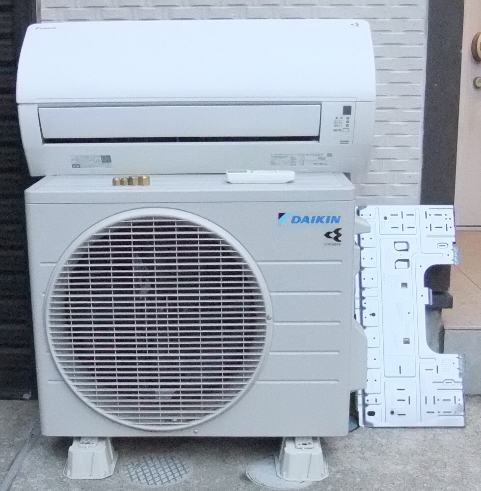 【実動動作確認済・内部高圧洗浄済】No10.ダイキン DAIKIN エアコン 8～10畳 2.5kW 空気清浄 内部乾燥 除菌 脱臭 AN25YES-W 2021年製の画像1