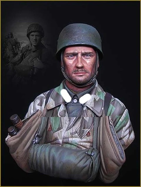1:10 バスト 樹脂 模型 大戦 兵士 Fallschirmjager レジン フィギュア 未塗装 未組み立て 胸像 フィギュア 世界大戦 軍人 G698_画像1