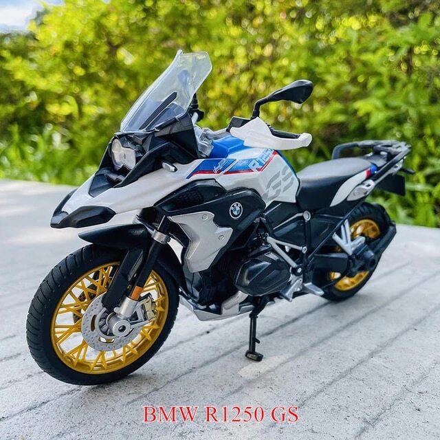 2色 完成品 ■ ダイキャス バイク ミニカー 合金 1/12スケール BMW R1200 GS レッド ブルー ■ ミニチュア オートバイ ミニカー G566の画像5