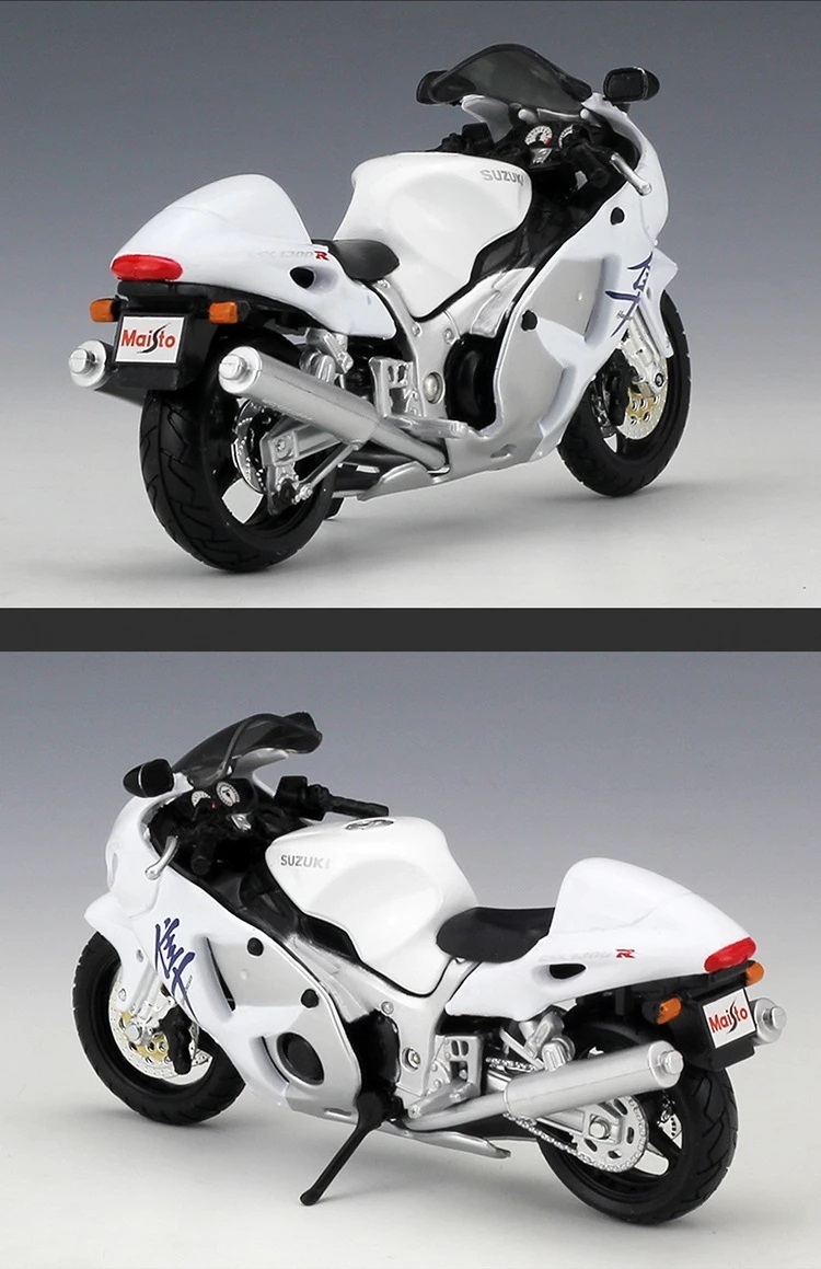 2カラー 選択 完成品 バイク ミニカー 1/18 合金 Suzuki 隼 ハヤブサ GSX1300R オートバイ スズキ 可動 Hayabusa G593の画像4