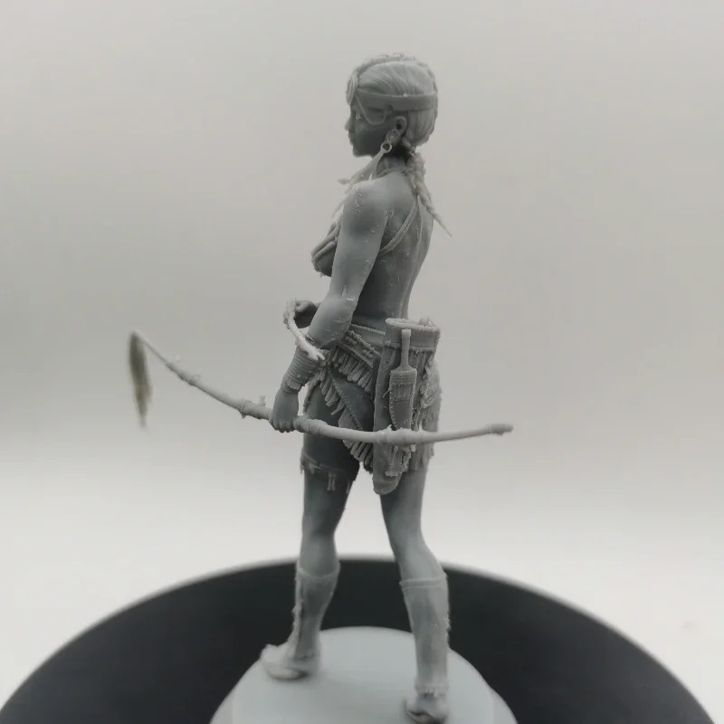 1:18 old fee ... Archer woman warrior not yet painting unassembly resin resin model figure fading n tin plate to1:18 scale approximately 100mm G679
