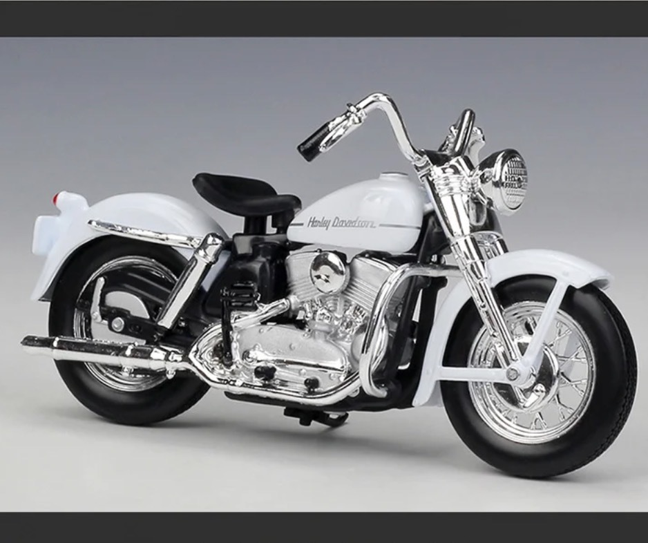  price adjustment final product * bike minicar alloy 1/18 Harley Davidson 1952 K model * miniature motorcycle white Harley G059