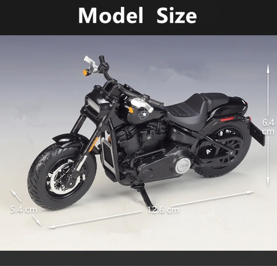 価格調整 バイク ミニカー 合金 1/18スケール ハーレーダビットソン 2024 Fat Bob 114 ミニチュア オートバイ ファットボブ 完成品 G070_画像6