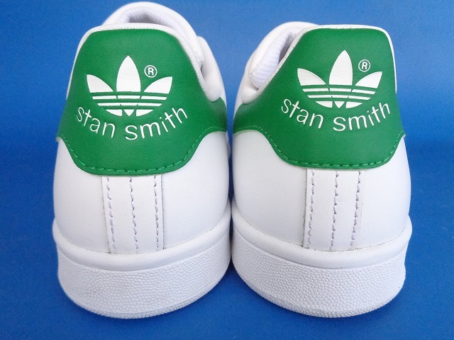 13534■美品 17年製 adidas stansmith アディダス スタンスミス 白 緑 顔つき 25.5 M20324 箱付き_画像5