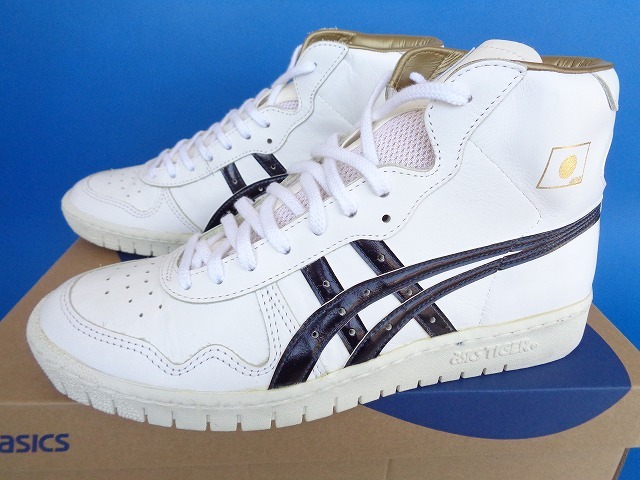 13574■新品 デッド ASICS JAPAN L FABRE TBF707 アシックス ジャパン ファブレ 白 紺 26.5 日本製 バッシュ_画像1