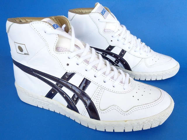 13574■新品 デッド ASICS JAPAN L FABRE TBF707 アシックス ジャパン ファブレ 白 紺 26.5 日本製 バッシュ_画像2