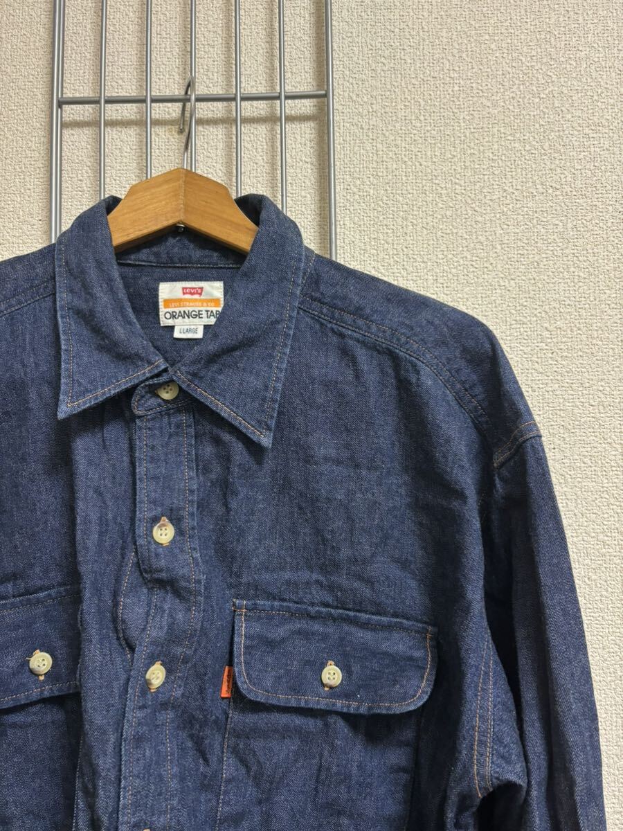 ［Levi's］リーバイス　デニムシャツ 長袖　LL Y2617_画像2