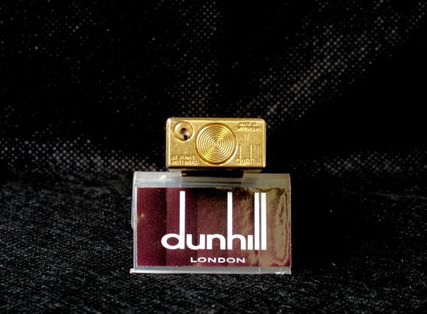 　dunhill高級ガスライタ－　　ゴ－ルド／バーレイ模様　　_画像6