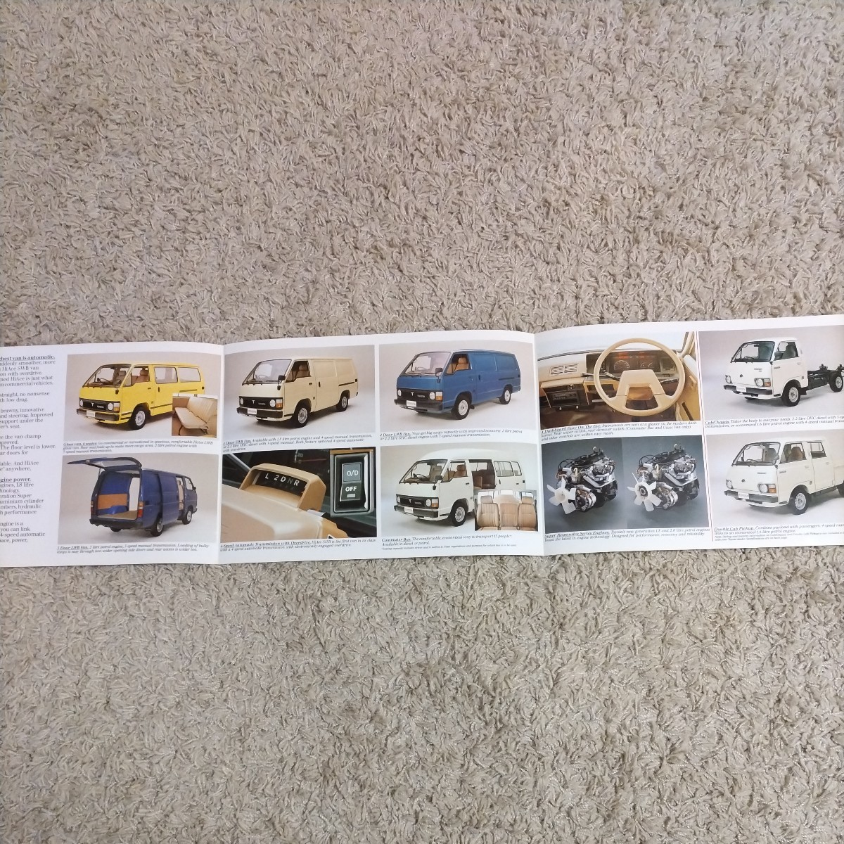  Toyota 3 поколения H50 Hiace каталог Австралия версия 