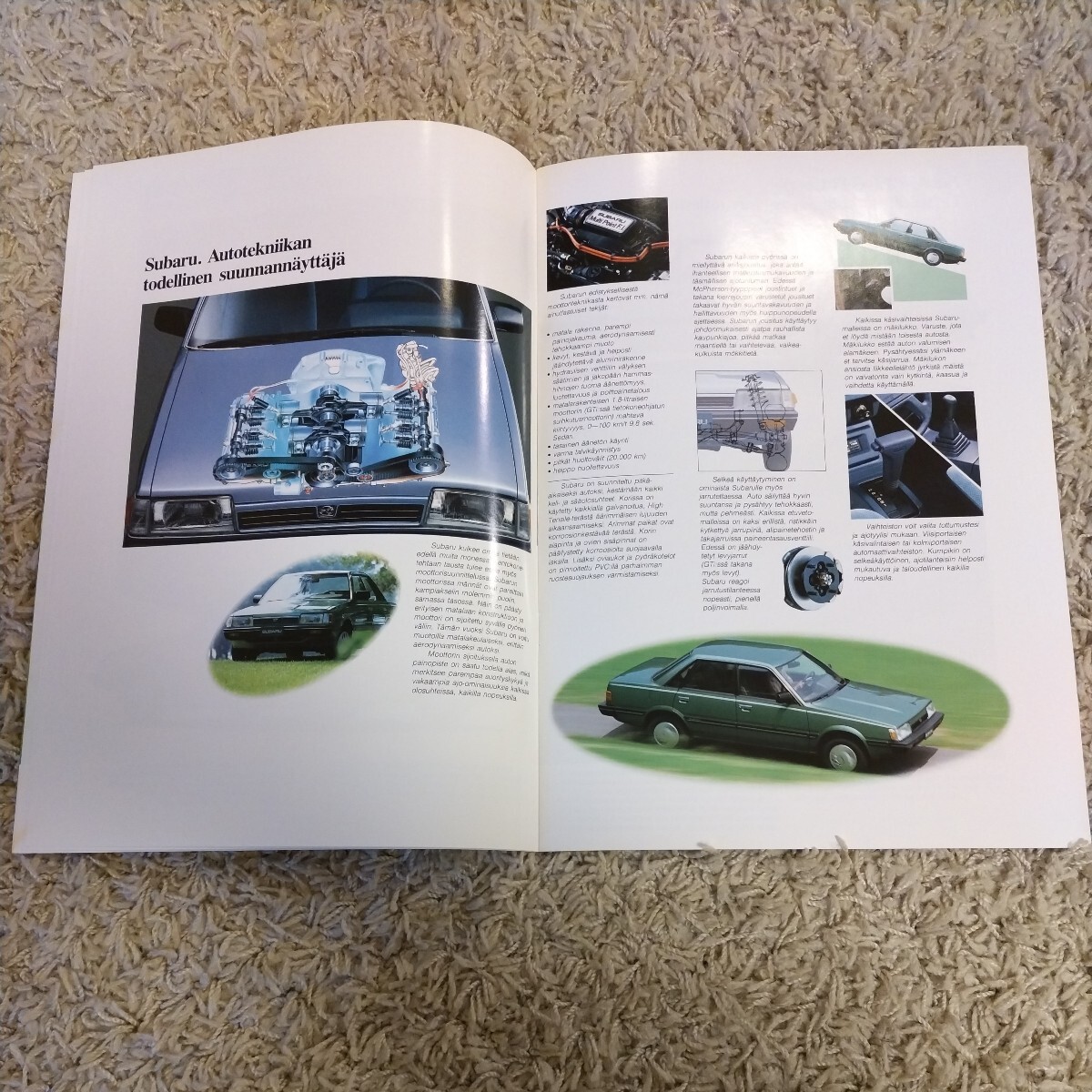  Subaru 3 generation Leone coupe catalog Finland version 