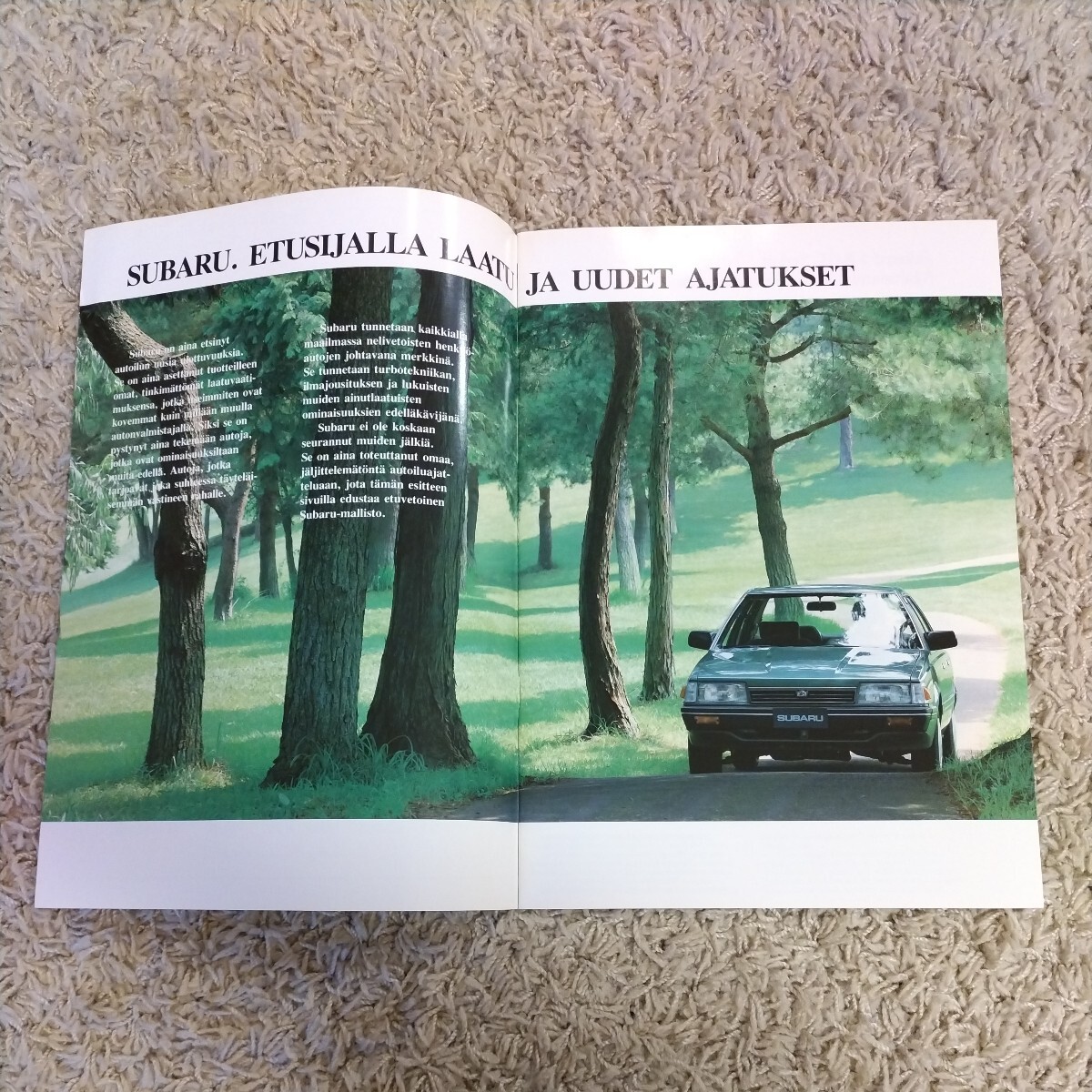  Subaru 3 generation Leone coupe catalog Finland version 