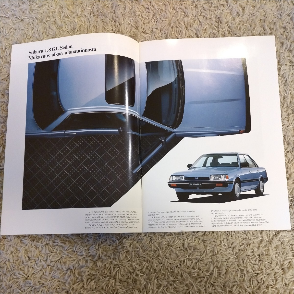  Subaru 3 generation Leone coupe catalog Finland version 