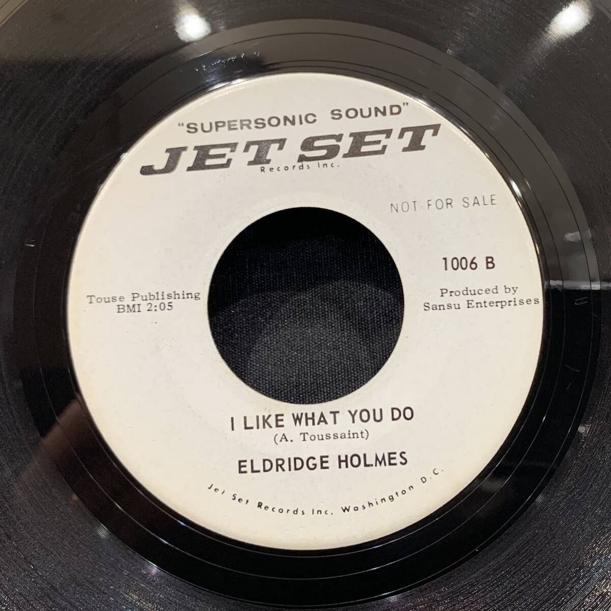 【EP】Eldridge Holmes - Humpback / I Like What You Do 1965年USオリジナル Promo　Jet Set Records 1006_画像2