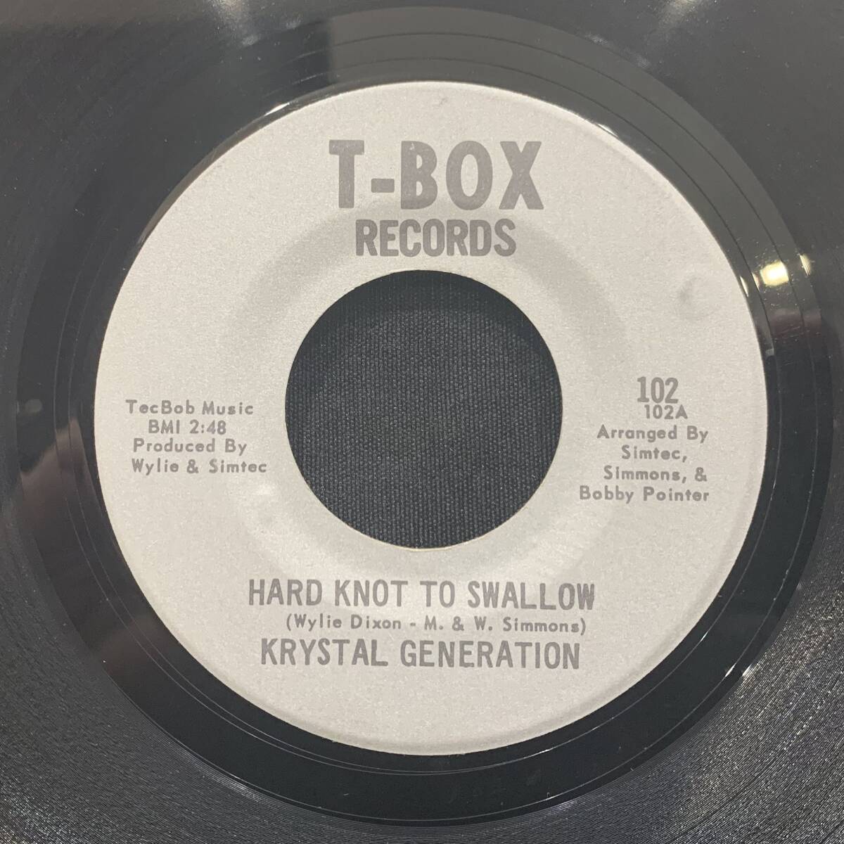 【EP】Krystal Generation - Hard Knot To Swallow / I'm Gonna Build 1969年USオリジナル T-Box Records 102の画像1