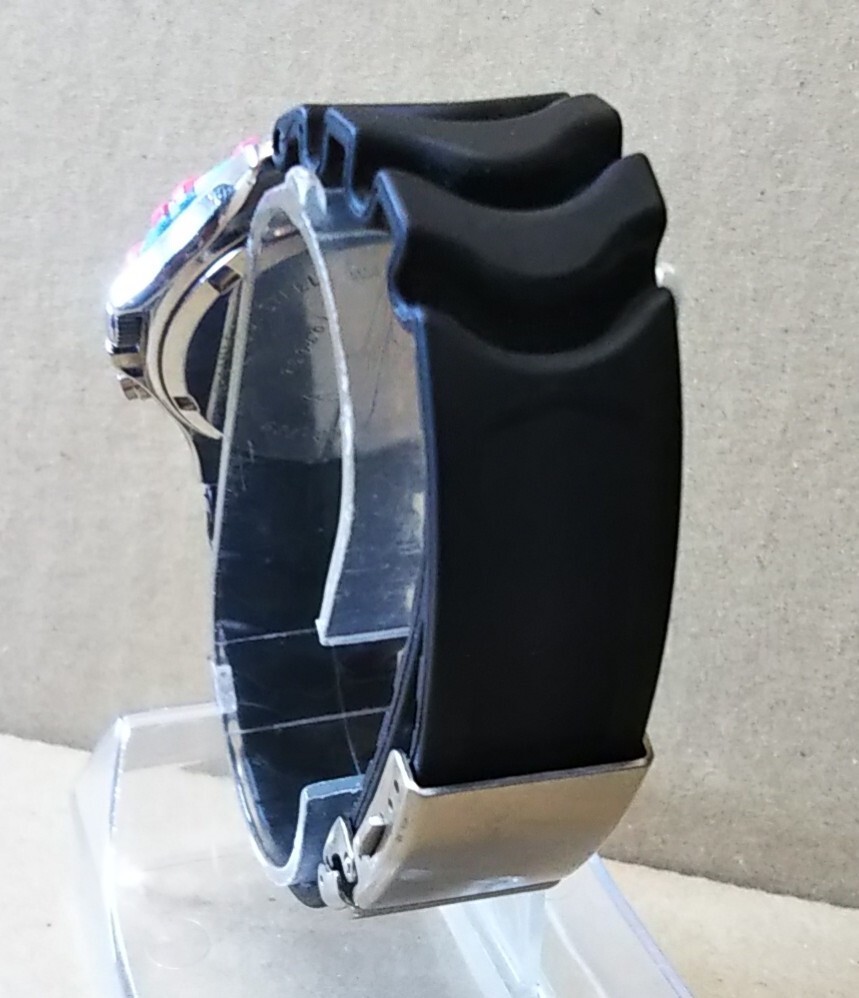 カシオ CASIO AD-729 アナデジ クォーツ 腕時計 クレイジーカラー カジキ刻印 多機能 スクリューバック_画像5