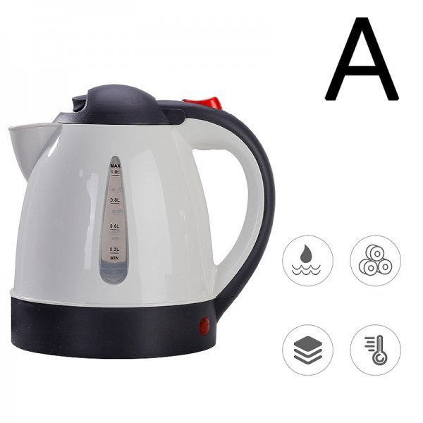  car kettle for truck pot car kettle car pot 12V/24V in-vehicle hot water ... large car 1L jet inoue. hot water travel car automatic driving CP01034