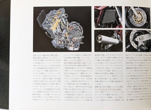 GSF1200S　(GV75A)　車体カタログ　※書き込みあり　GSF1200S　GV75A　古本・即決・送料無料　管理№ 6716 W_画像4