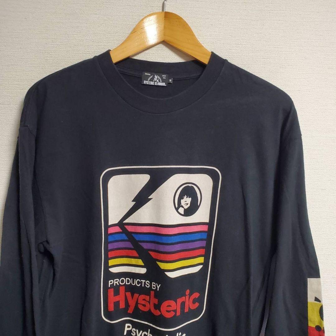  Hysteric Glamour футболка long T трикотажный джемпер с длинным рукавом M Logo HYS чёрный 