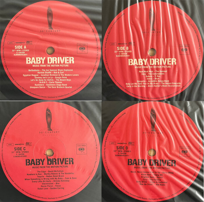 * саундтрек название запись 2 листов комплект LP запись запись фильм [ Baby Driver( совершенно производство ограничение запись )] оригинал * саундтрек вне запись * прекрасный товар! редкий! популярный!