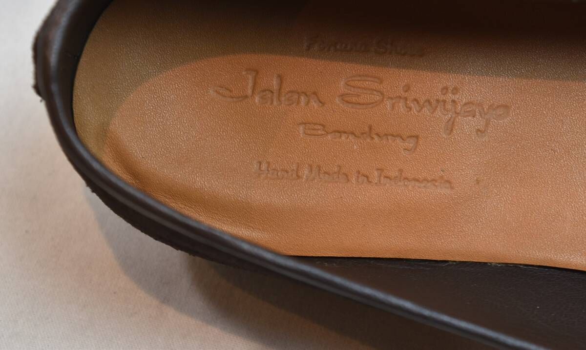 JALAN SRIWIJAYA　ジャランスリワヤ　ベルジャンシューズ　BELGIAN SHOES　ブラウンスエード　98908-8.5　27-27.5cm　未使用品