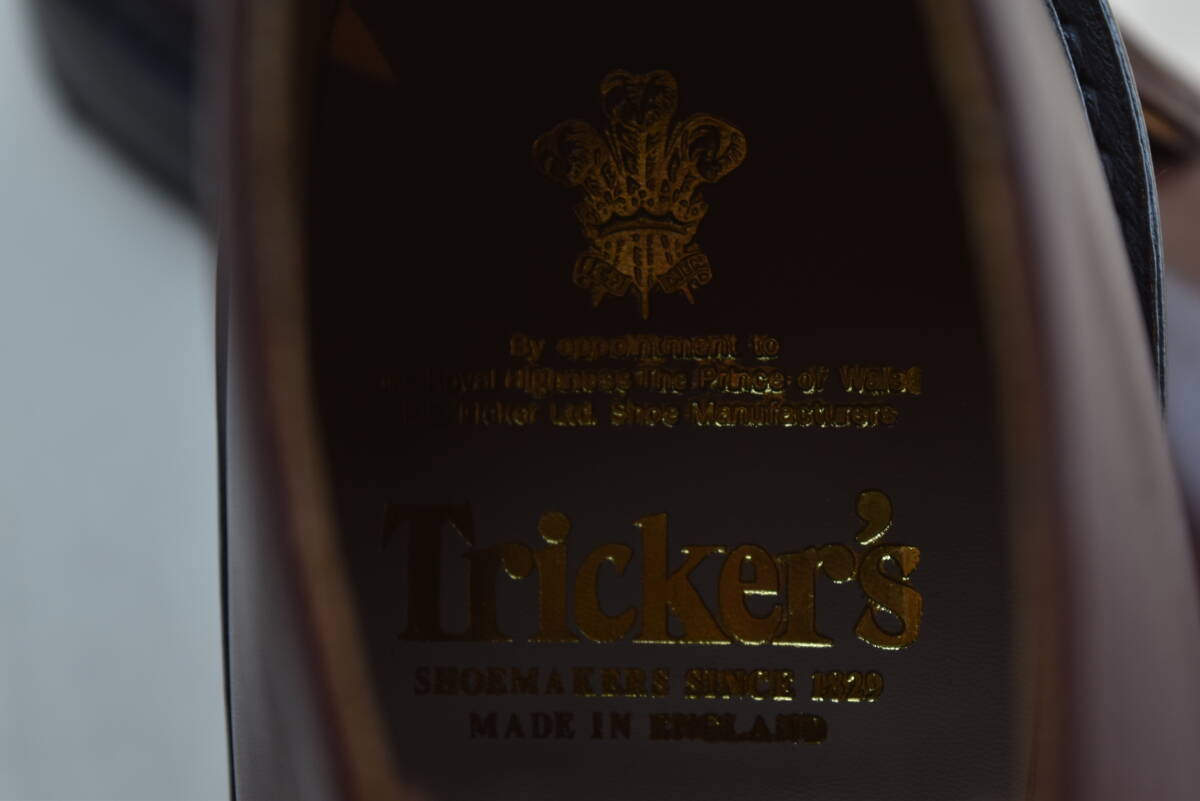 SALE!! トリッカーズ Tricker's　チャッカーブーツ　 BURGUNDY　BURNISHED　CHUKKA　7468/42 UK7 25.5-26cm 未使用品　イギリス製_画像7